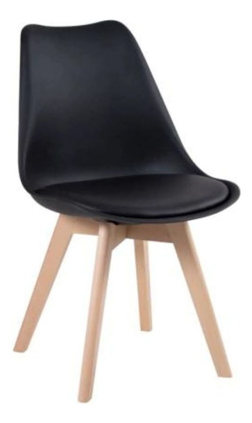 Pack 4 Sillas Tulip Color Negro, Comedor, Bar, Negocio-0