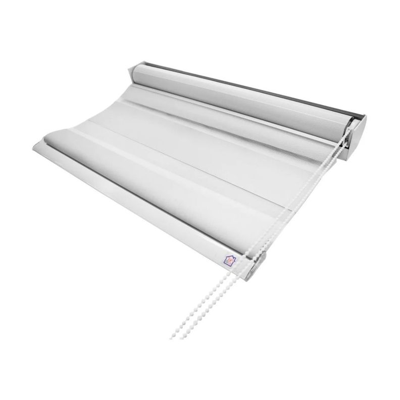 Cortina Roller Zebra Blackout 160x240cm - Blanco-2