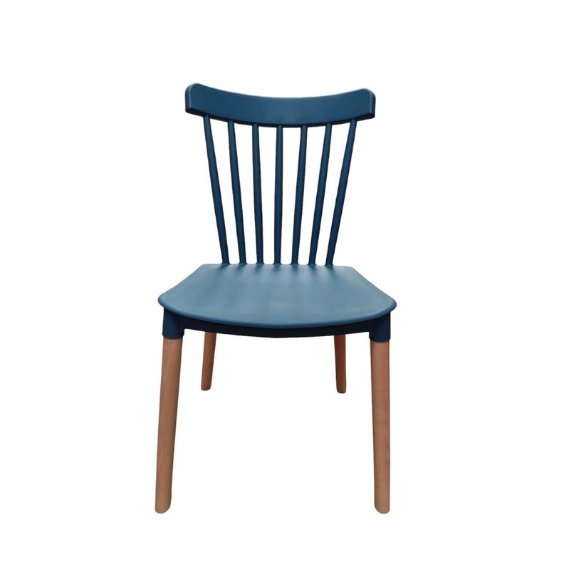 Pack 4 Sillas Windsor Comedor, Terraza, Restaurant-Azul Petroleo-1