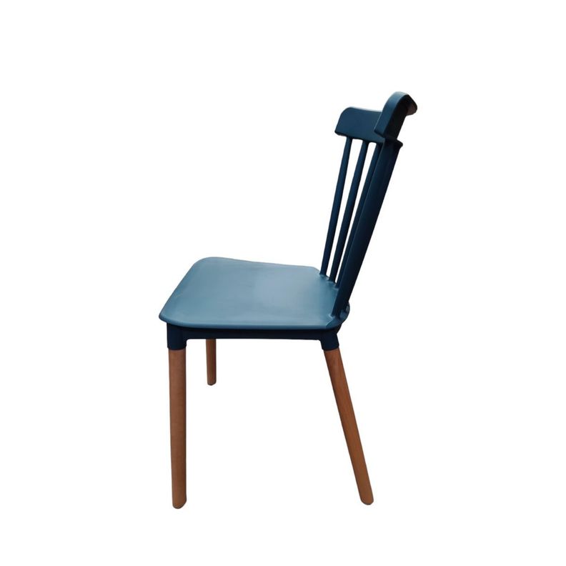 Pack 4 Sillas Windsor Comedor, Terraza, Restaurant-Azul Petroleo-2