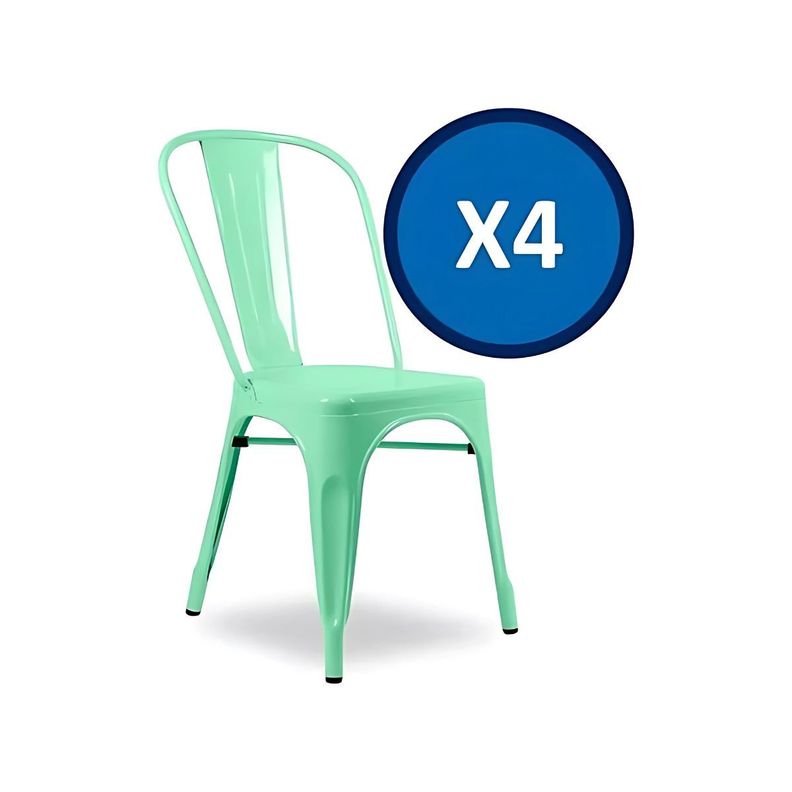 Pack 4 Sillas Tolix Menta