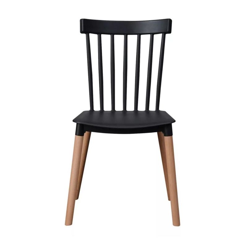 Comedor 4 Sillas Windsor + Mesa Redonda Eames De 80cm-1