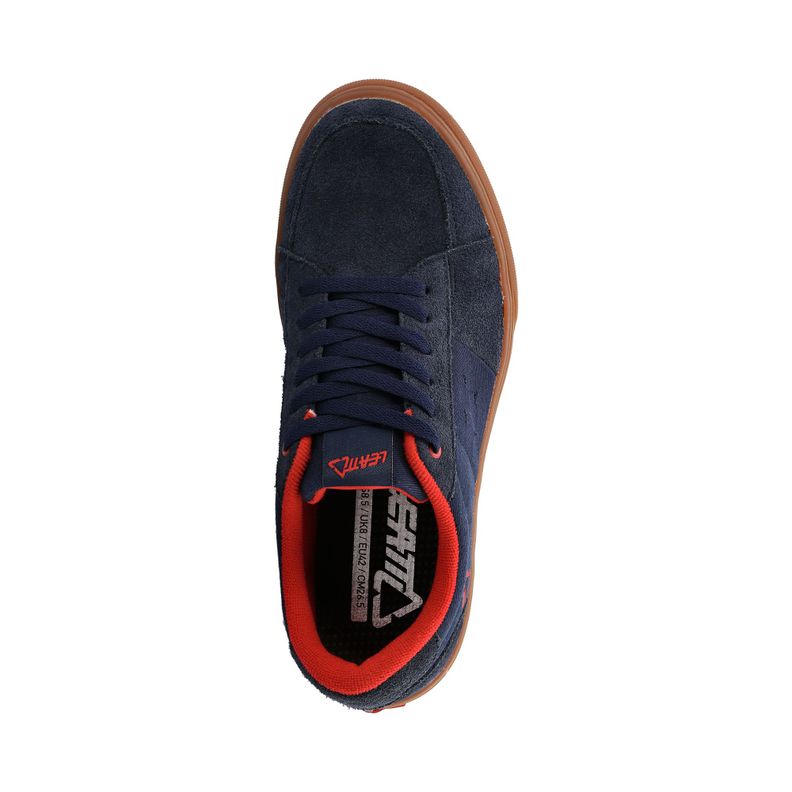 Zapatilla Leatt 1.0 Plataforma Ciclismo Casual Urbano Azul-2