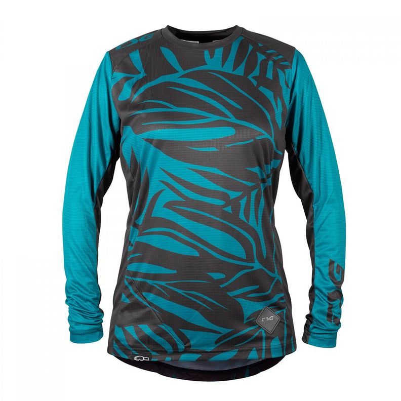 Jersey TSG Manga Larga Mujer Floral Ocean Depths Negro-0