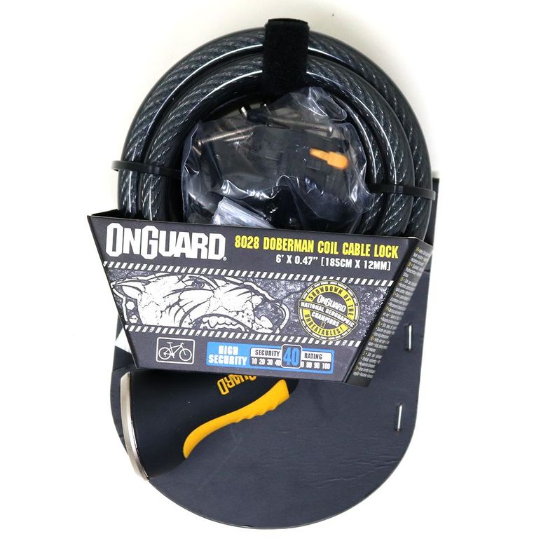 Candado OnGuard Llave Espiral Doberman 185cmX10mm-4