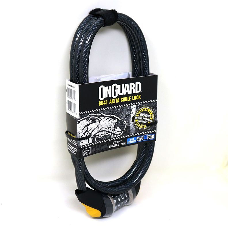Candado OnGuard Clave Espiral Akita 185cmX12mm-0