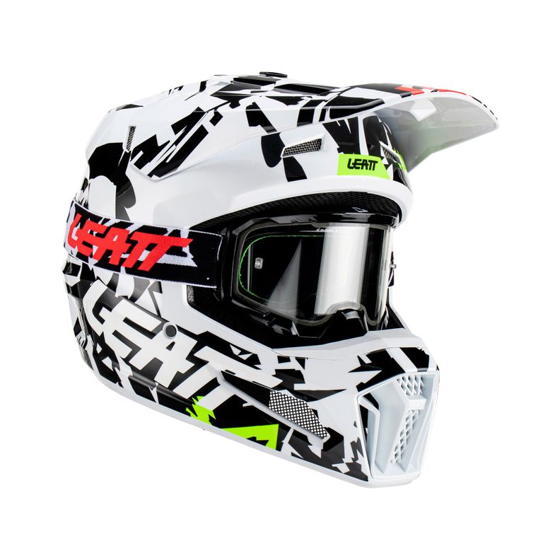Kit Leatt Casco Con Antiparra Moto 3.5 V23 Zebra L-0