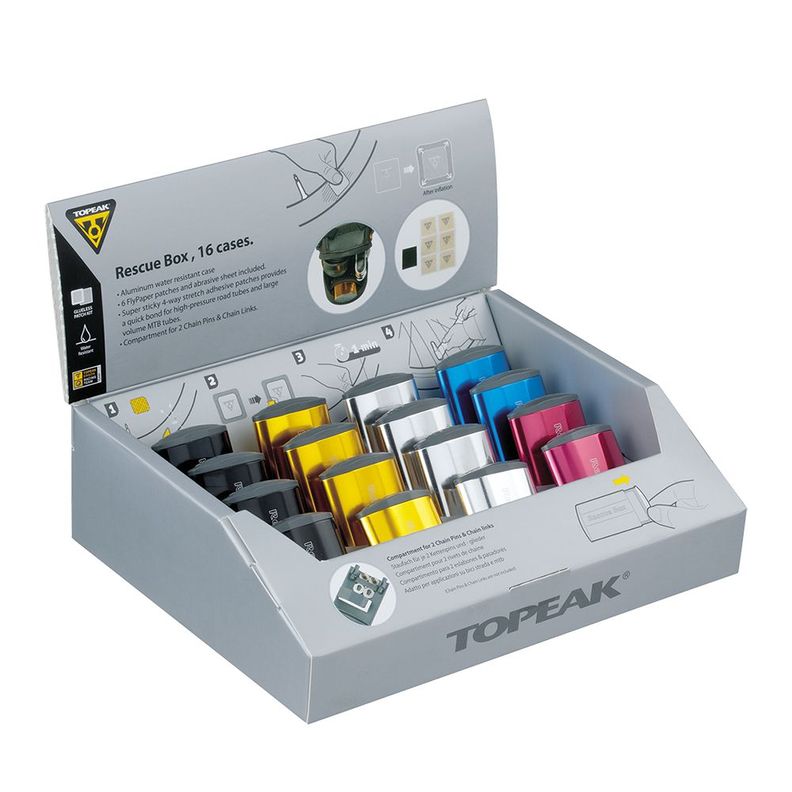 Kit Topeak Metal 6 Parches Autoadhesivos Lija-6