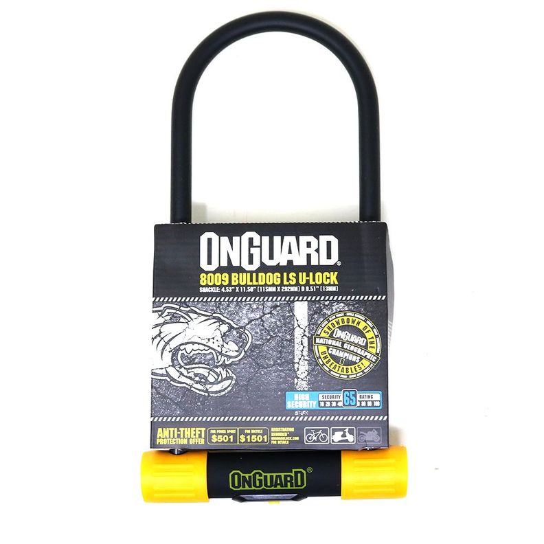 Candado OnGuard Llave U-Lock Bulldog LS 115X292mm-1
