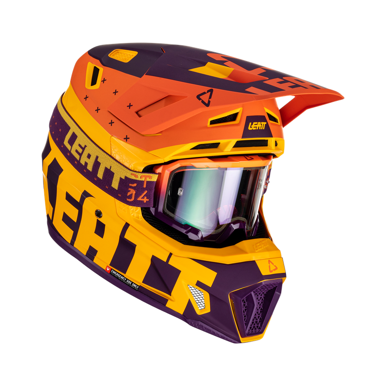 Kit Leatt Casco Con Antiparra Moto 7.5 V23 Indigo L-5
