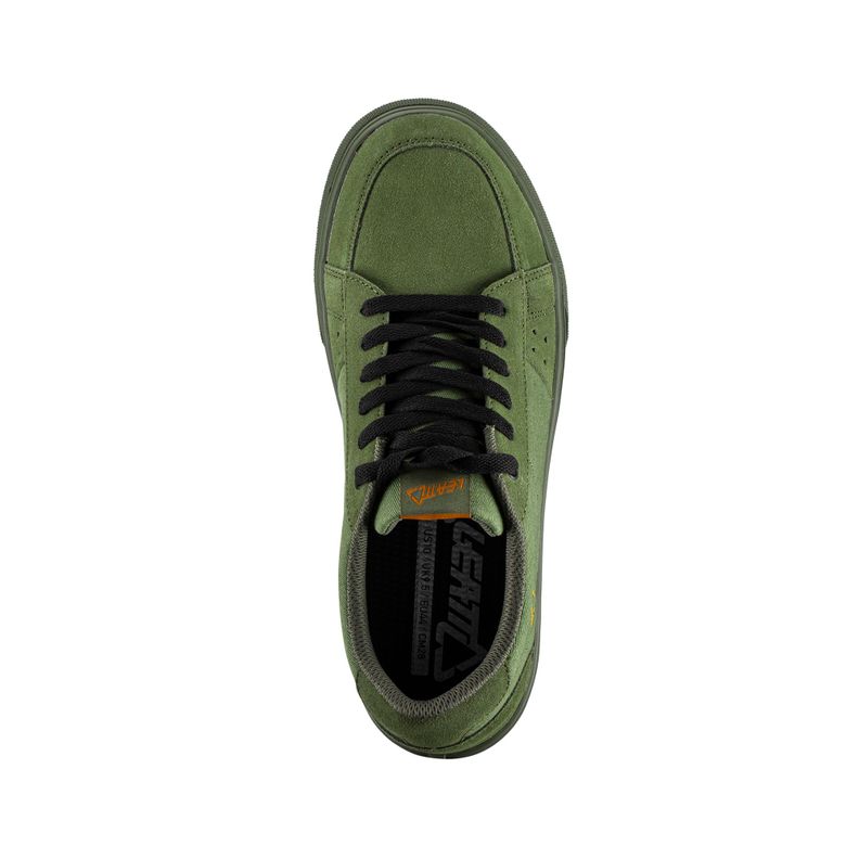 Zapatilla Leatt 1.0 Plataforma Ciclismo Casual Urbano Verde Claro-2