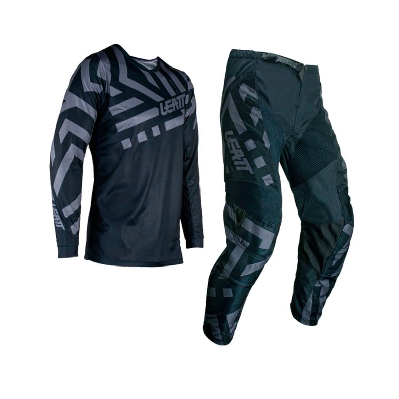 Kit Leatt Moto 3.5 Infantil Jersey Con Pantalón Stealth-4