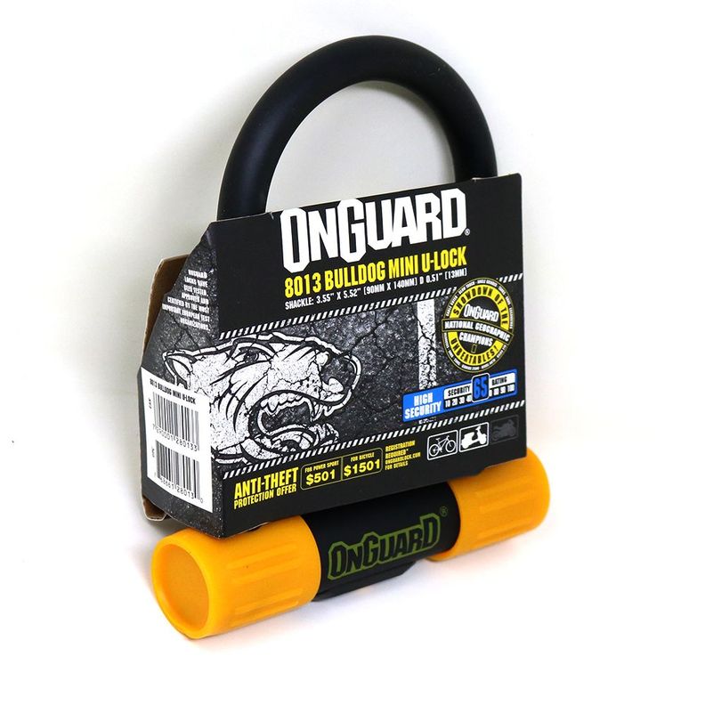 Candado OnGuard Llave U-Lock Bulldog Mini 90X140mm-0