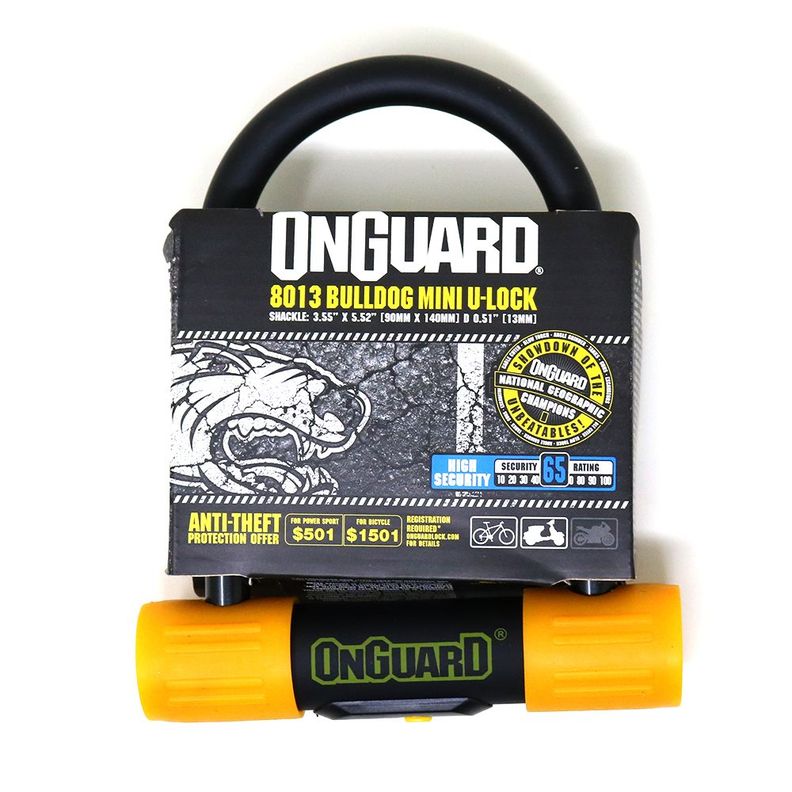 Candado OnGuard Llave U-Lock Bulldog Mini 90X140mm-1