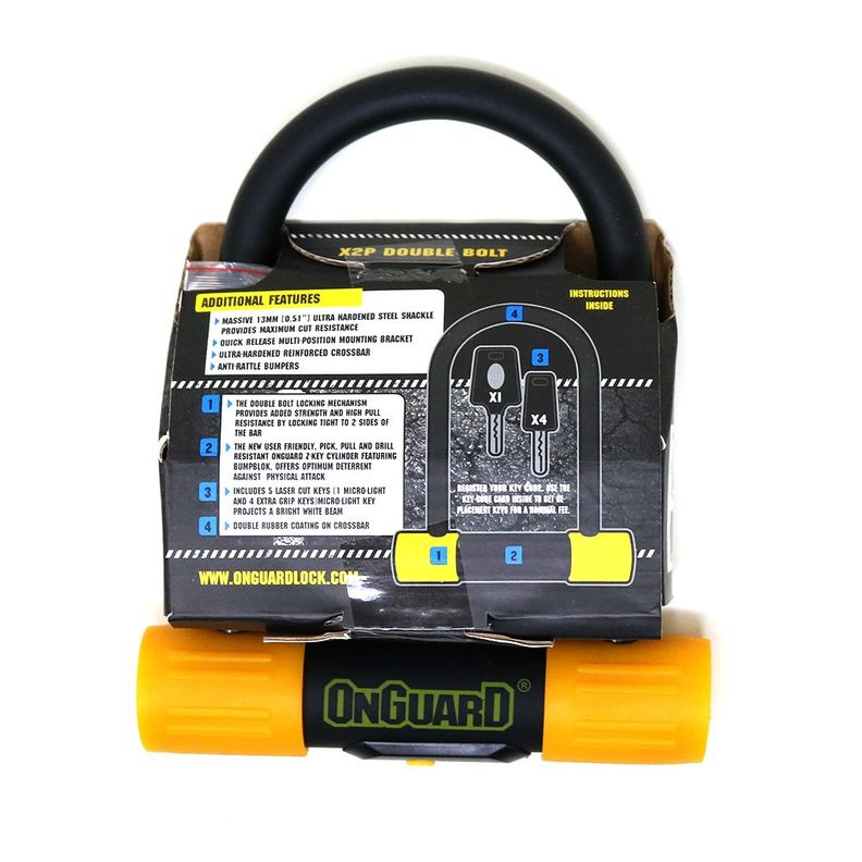 Candado OnGuard Llave U-Lock Bulldog Mini 90X140mm-5