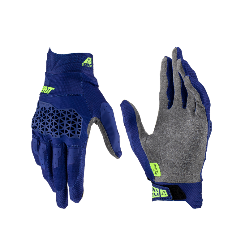 Guantes Leatt Bicicleta y Moto Lite 3.5 Azul M US9-0