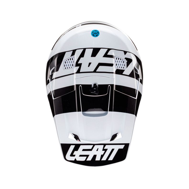Kit Leatt Casco Con Antiparra Moto 3.5 V24 Negro Blanco M-3