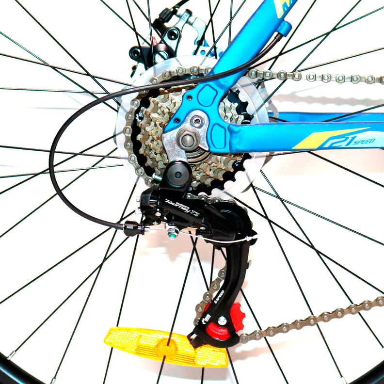 Bicicleta Phoenix MTB Aro 27.5" 21 Velocidades Freno Disco Azul-4