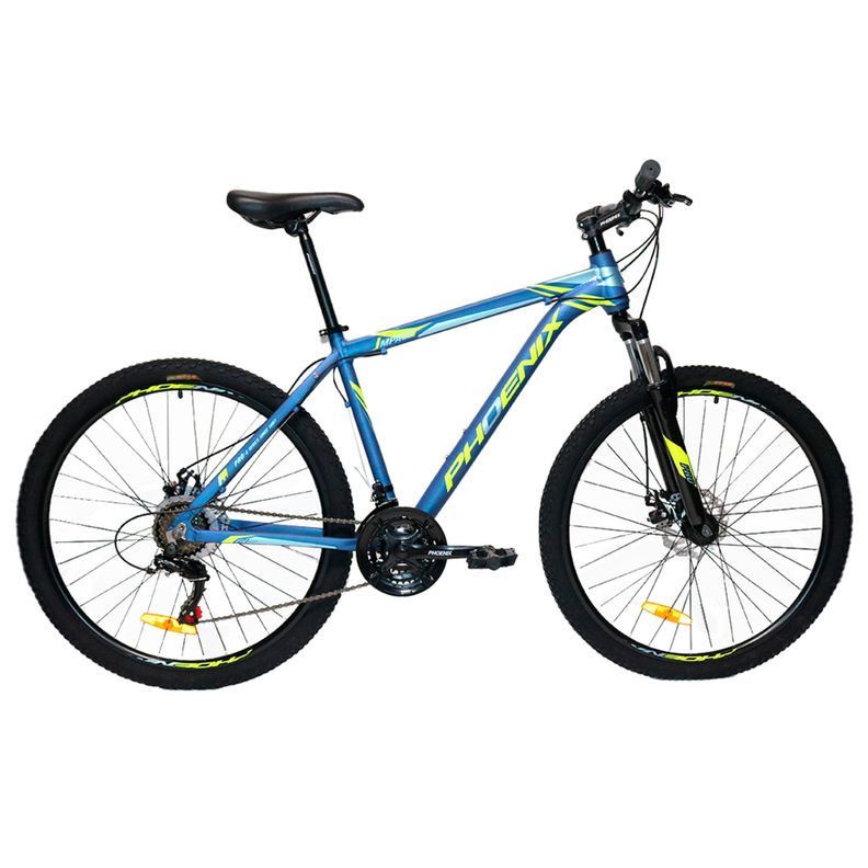 Bicicleta Phoenix MTB Aro 27.5" 21 Velocidades Freno Disco Azul-0