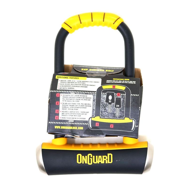 Candado OnGuard Llave U-Lock Pitbull Medium 90X175mm-2