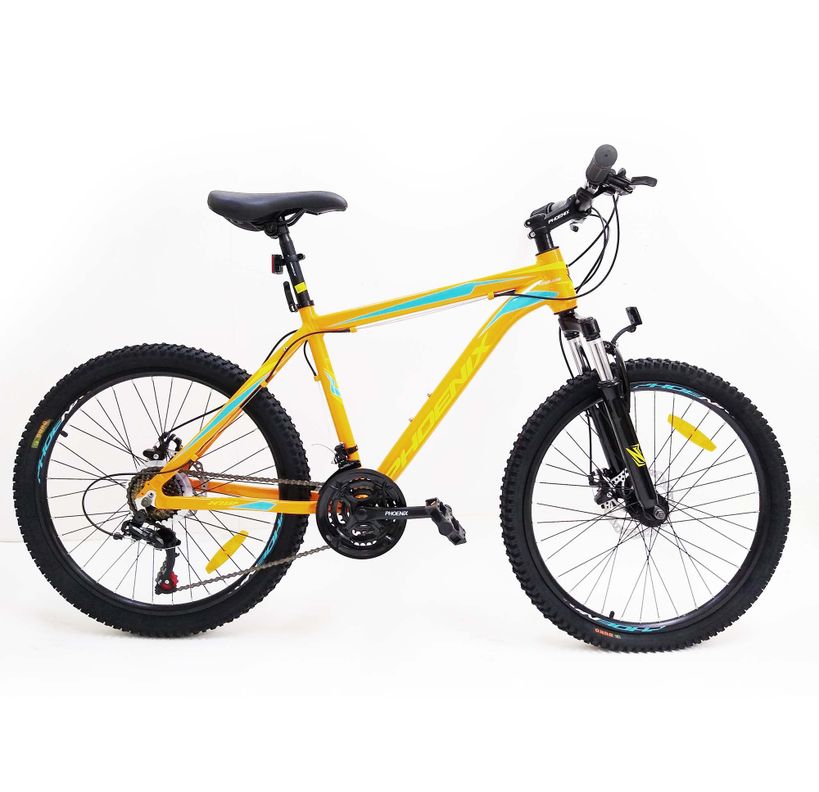 Bicicleta 24 MTB Disco 21S Amarilla Phoenix