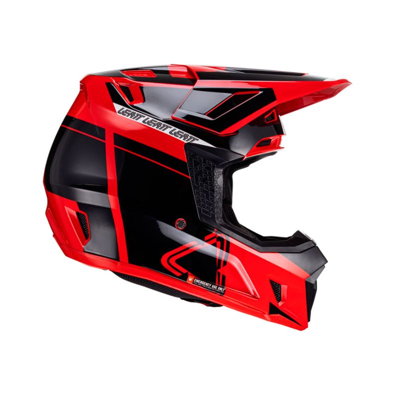Kit Leatt Casco Con Antiparra Moto 7.5 V24 Rojo S-1