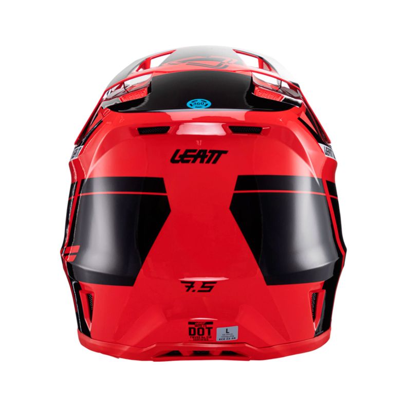 Kit Leatt Casco Con Antiparra Moto 7.5 V24 Rojo S-2