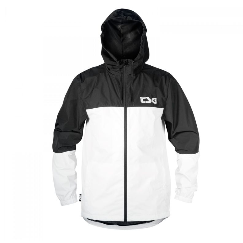 Chaqueta TSG Cortaviento Blanco Negro-0