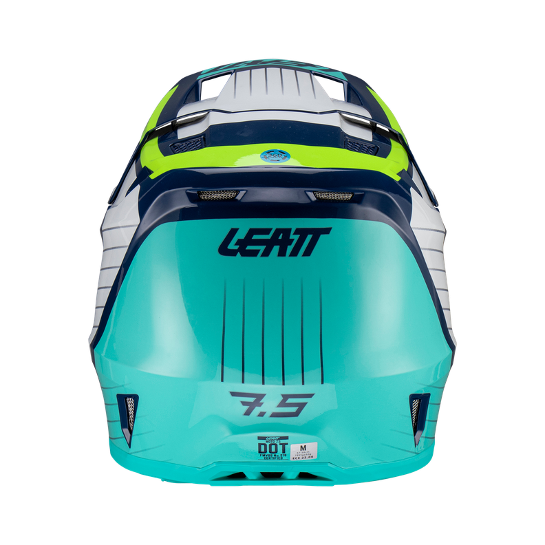 Kit Leatt Casco Con Antiparra Moto 7.5 V23 Azul L-2