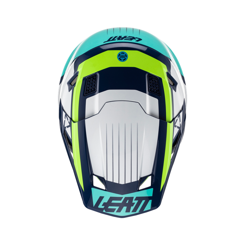 Kit Leatt Casco Con Antiparra Moto 7.5 V23 Azul L-8