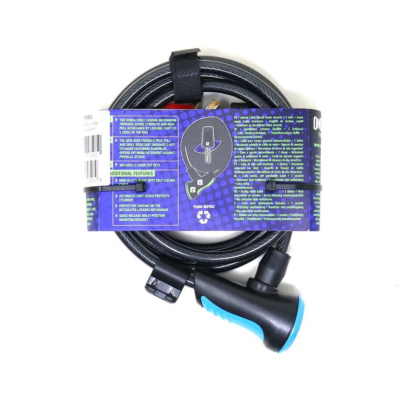 Candado OnGuard Llave Espiral NS Coil 180cmX8mm-2