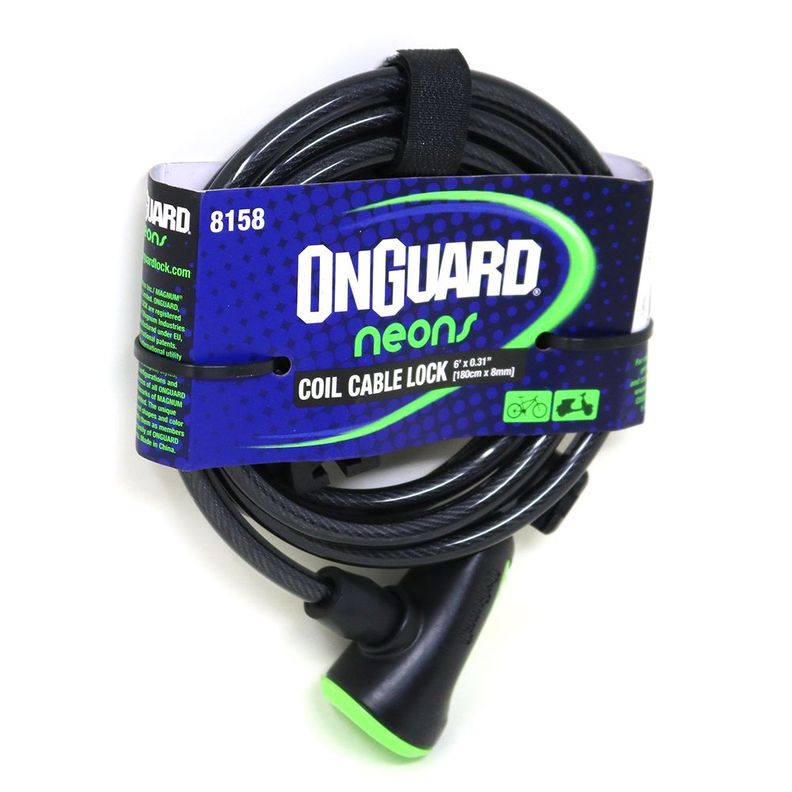 Candado OnGuard Llave Espiral NS Coil 180cmX8mm-3