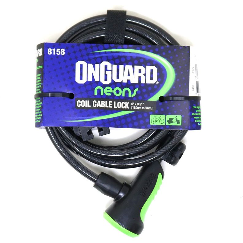 Candado OnGuard Llave Espiral NS Coil 180cmX8mm-4