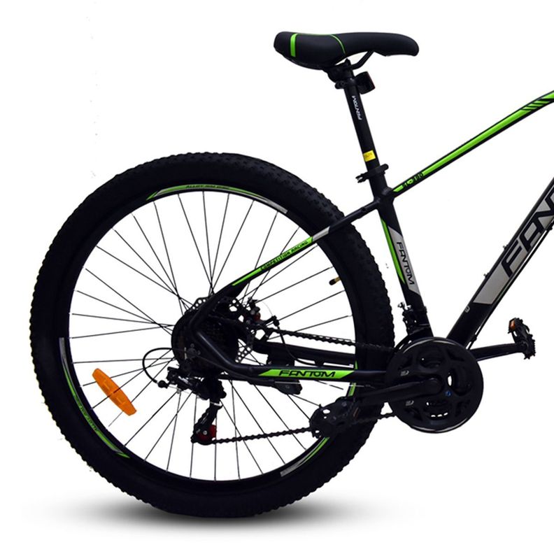 Bicicleta Fantom 27.5 Aluminio Disco Negro Verde-1