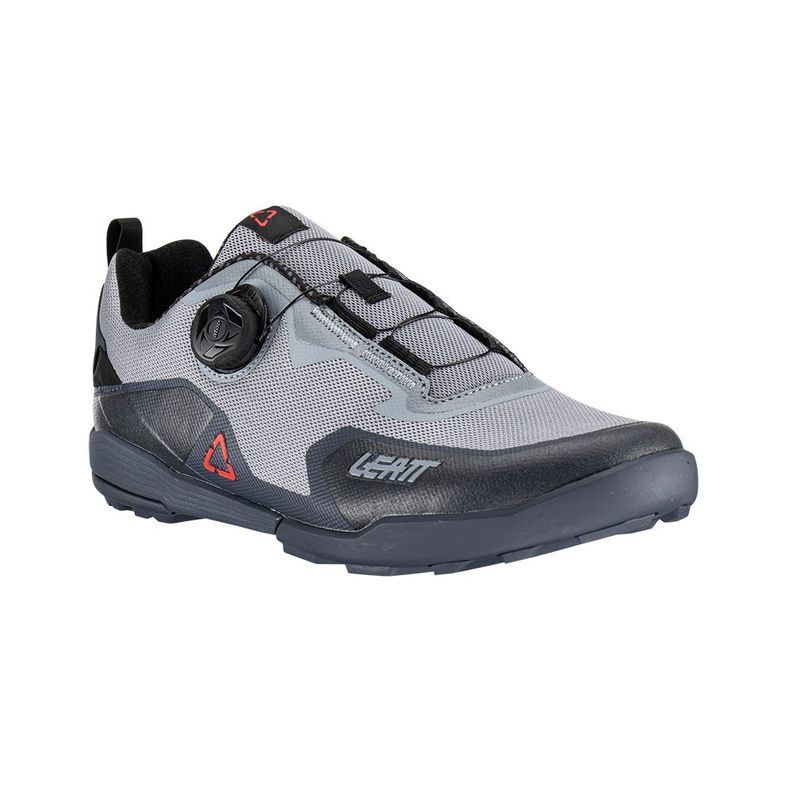 Zapatilla Leatt 6.0 Fijación Ciclismo Deportivo Trail Gris Claro-0