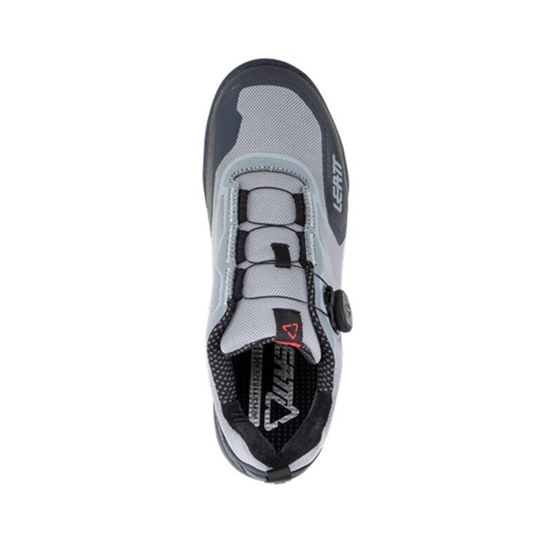 Zapatilla Leatt 6.0 Fijación Ciclismo Deportivo Trail Gris Claro-6