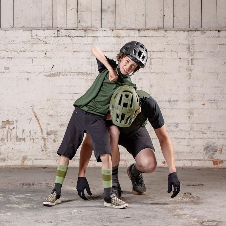 Jersey Kids Flow X Olive-Black KM IXS-1