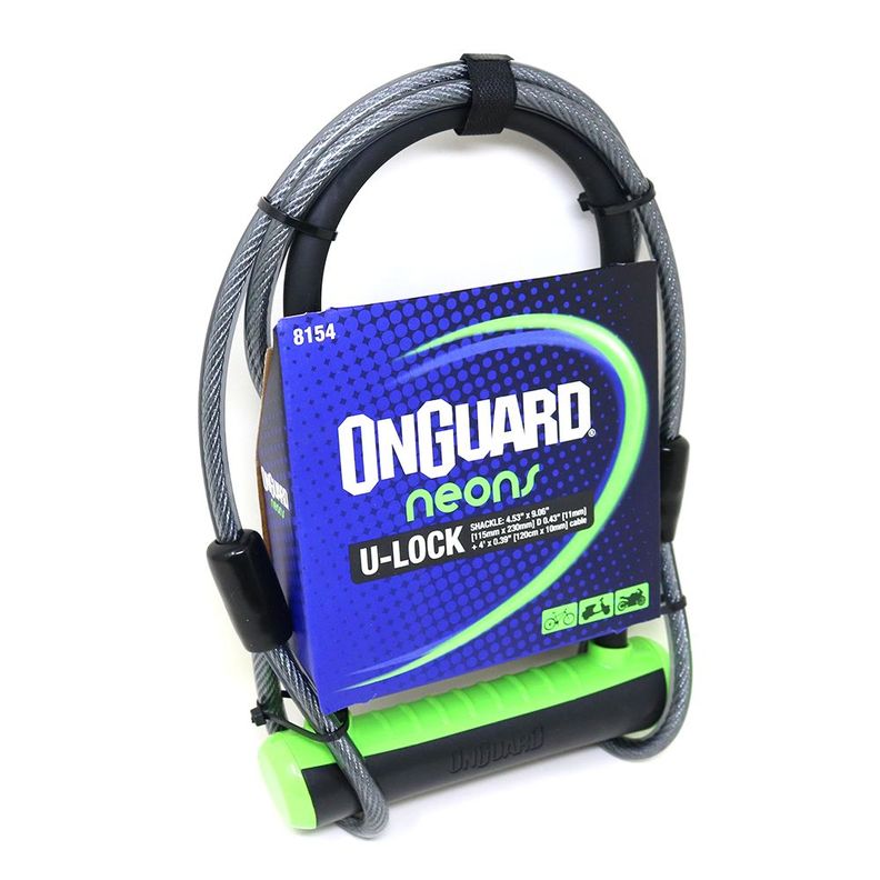 Candado OnGuard Llave U-Lock NS Cable 115X230mm-3