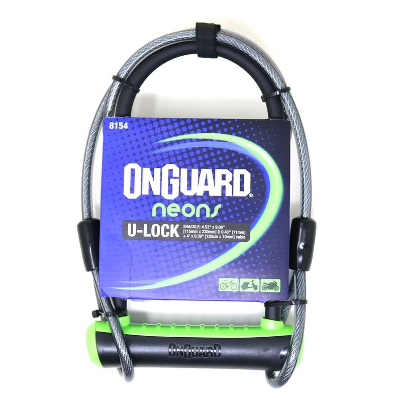 Candado OnGuard Llave U-Lock NS Cable 115X230mm-4