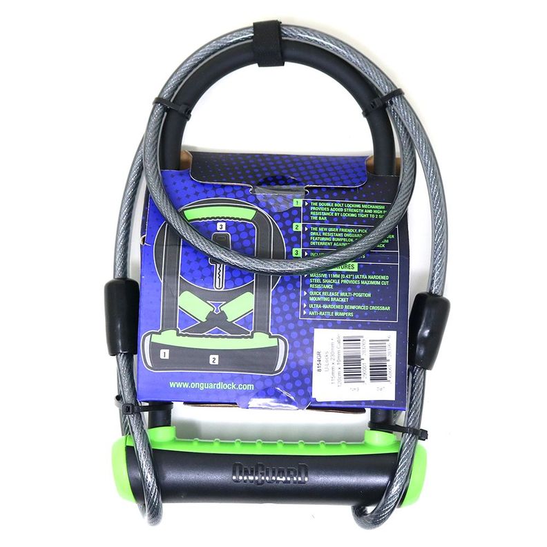 Candado OnGuard Llave U-Lock NS Cable 115X230mm-5