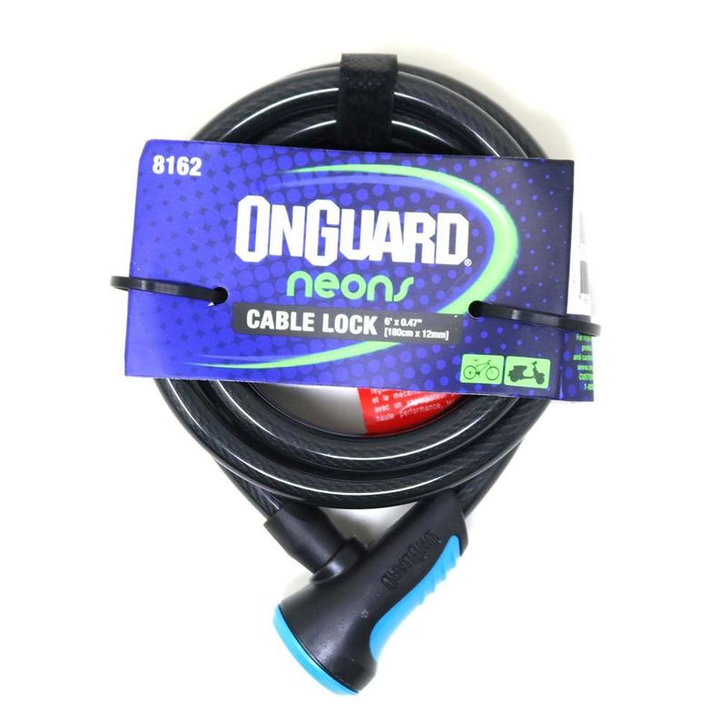 Candado OnGuard Llave Espiral NS 180cmX12mm-1