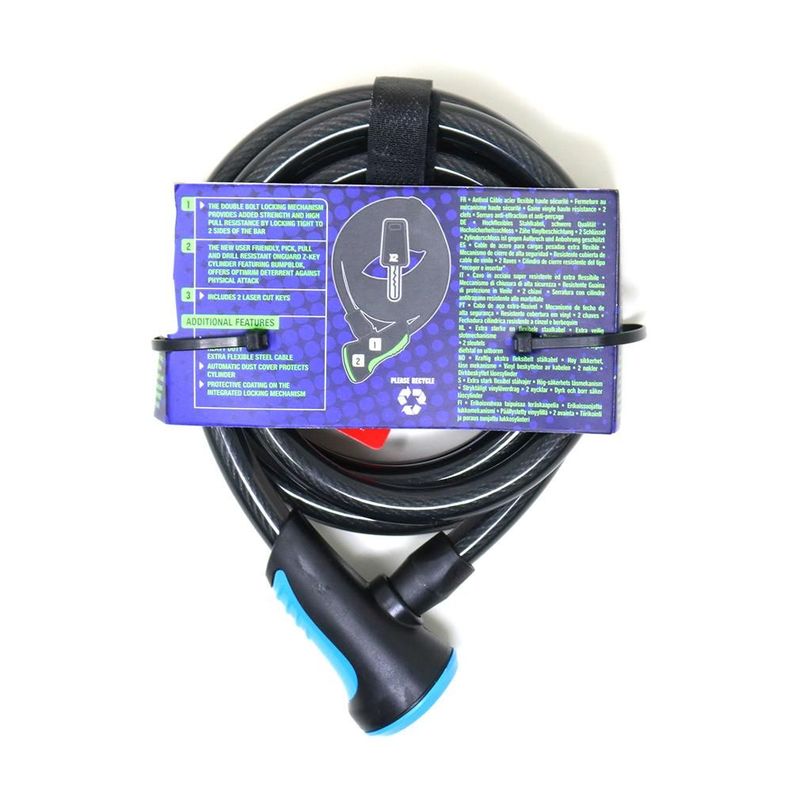 Candado OnGuard Llave Espiral NS 180cmX12mm-2