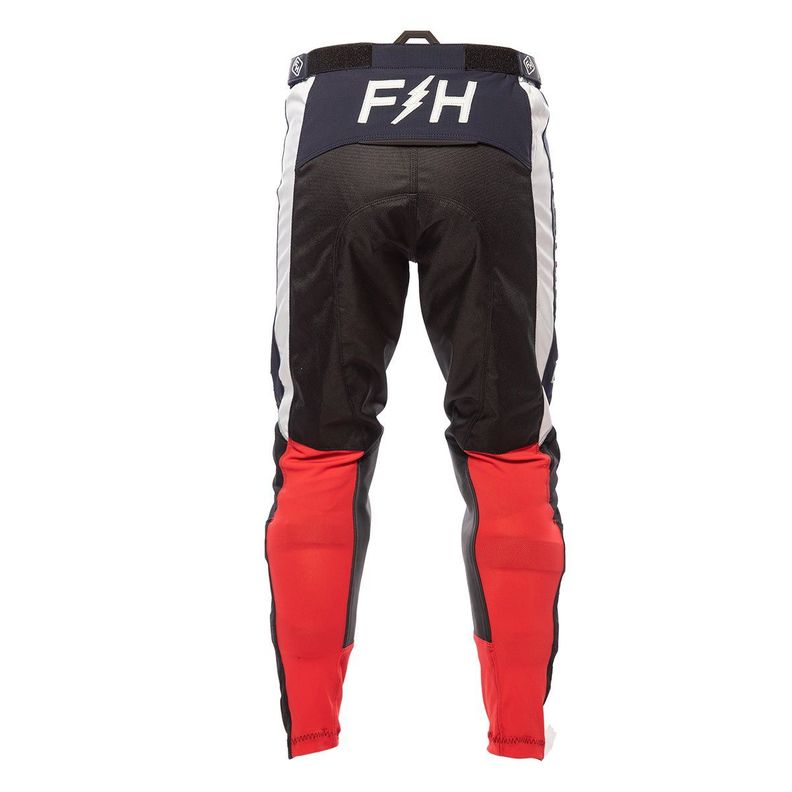 Pantalon MX Raven Moto 2 Leather Az/Rj/Neg 34 FastHouse-1