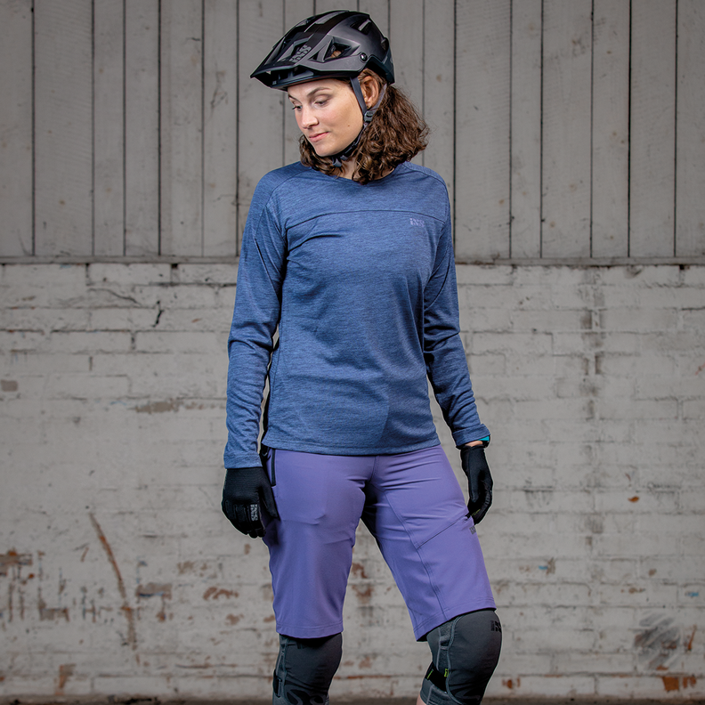 Jersey Flow X L/S grape wmn 40 IXS-1