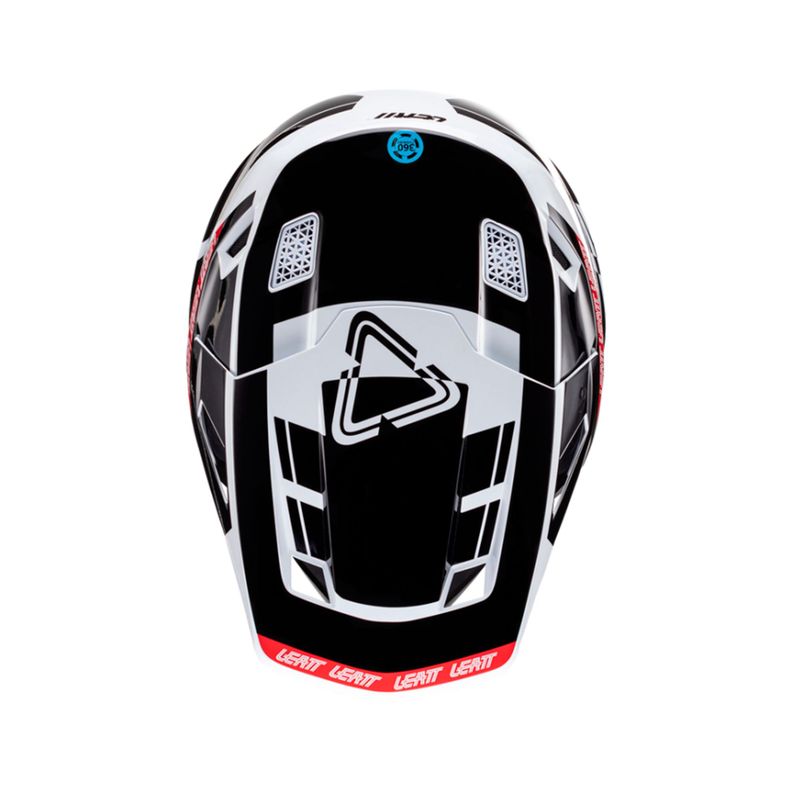 Kit Leatt Casco Con Antiparra Moto 7.5 V24 Negro Blanco XL-3