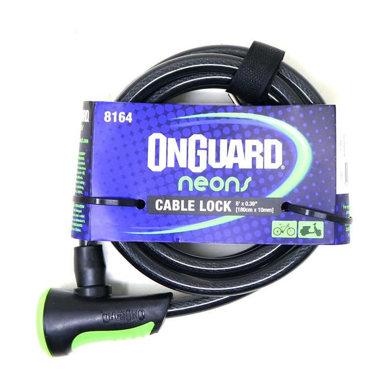 Candado OnGuard Llave Espiral NS 180cmX10mm-1