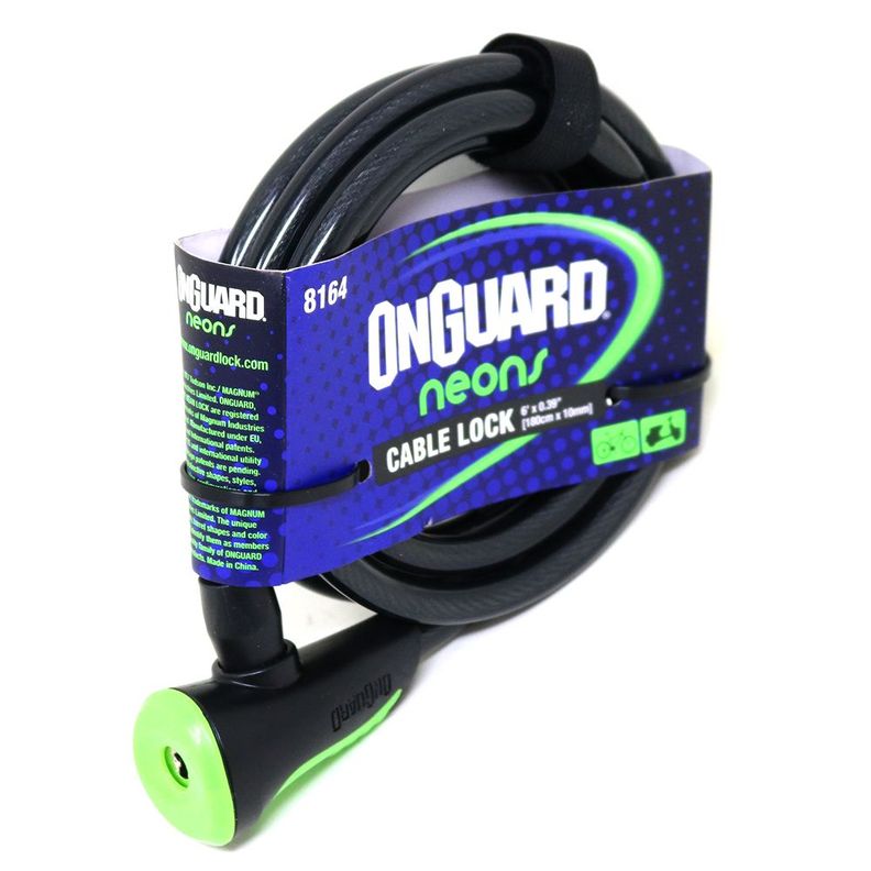 Candado OnGuard Llave Espiral NS 180cmX10mm-3