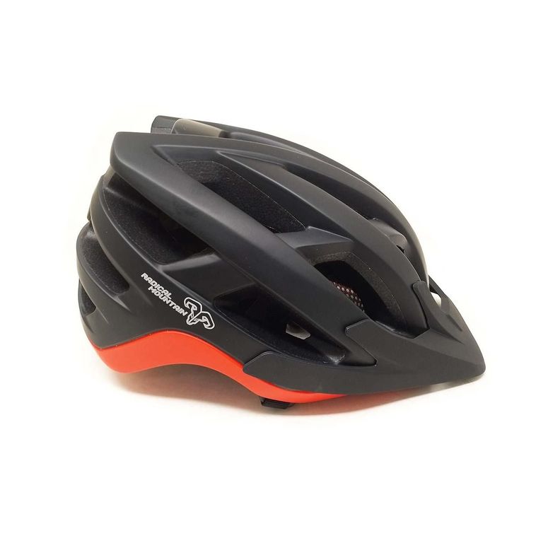 Casco Radical Mountain MTB Enduro Negro Rojo L 58-59cm-1