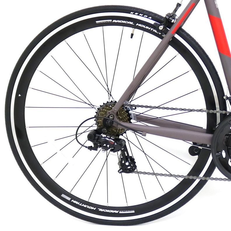 Bicicleta Radical Mountain 700C Ruta Leggera 1 Gris/Rojo SM-1