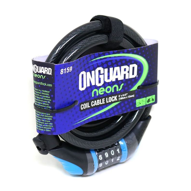 Candado OnGuard Clave Espiral NS 180cmX12mm-0